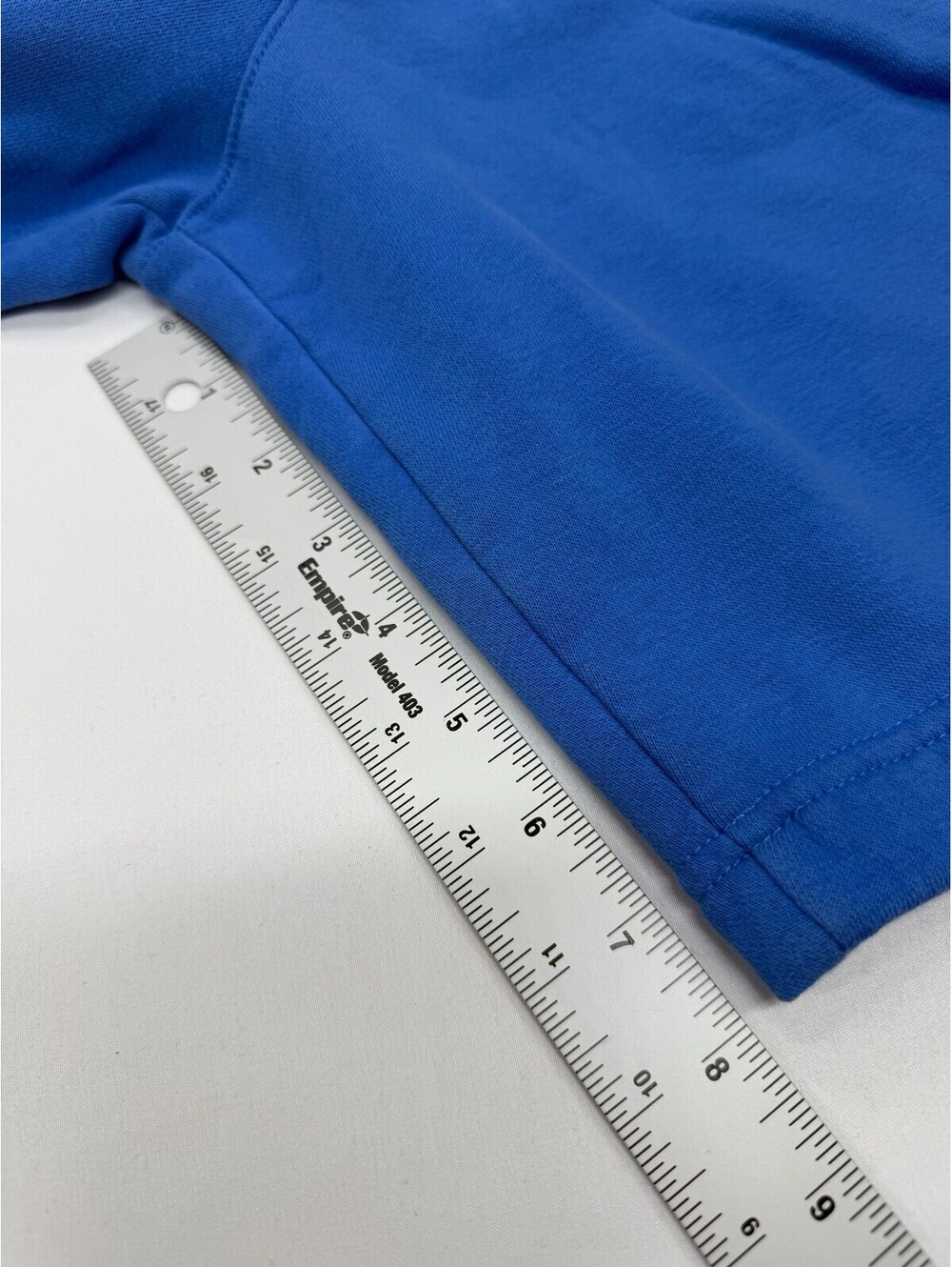 Nike Men's Shorts Sweat Fleece Logo Drawstring Solid Slash Pocket Size M Blue - Picture 5 of 8